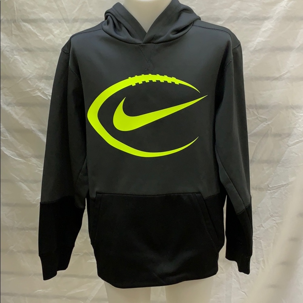 Nike Gray and Black Pullover Hoodie